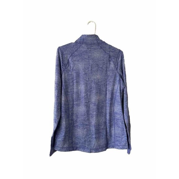 Kirkland Active Pullover Women M Thumbhole Quarter Zip Sweatshirt Purple - Picture 2 of 10